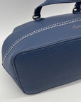 Gloria Vanderbilt Blue Faux Leather Shoulder Bag