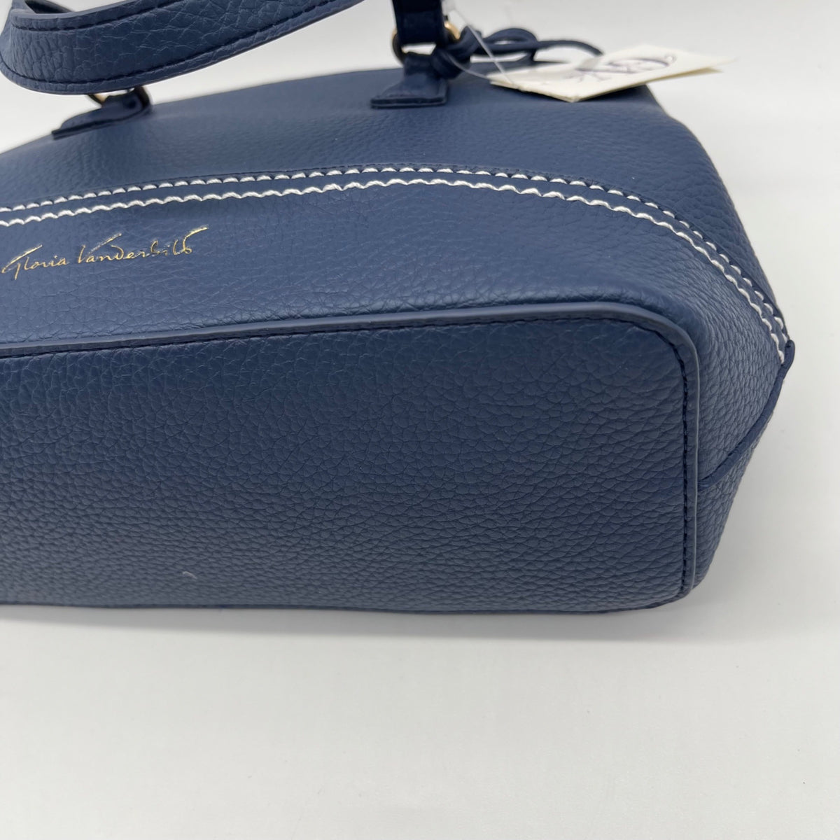 Gloria Vanderbilt Blue Faux Leather Shoulder Bag