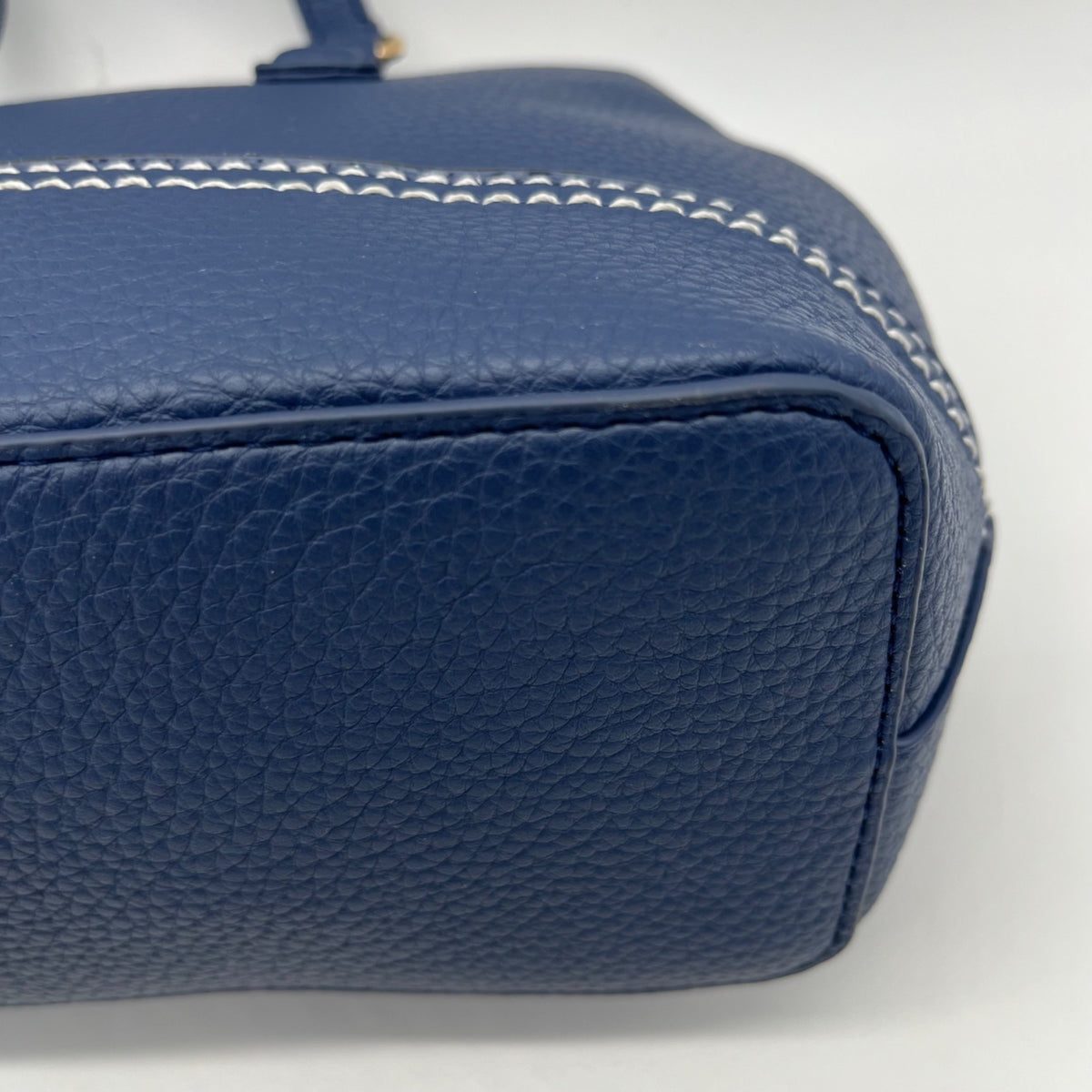 Gloria Vanderbilt Blue Faux Leather Shoulder Bag