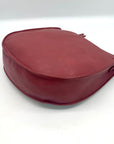 K. Carrol Merlot Vegan Leather Crossbody Saddle Bag