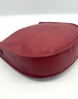 K. Carrol Merlot Vegan Leather Crossbody Saddle Bag