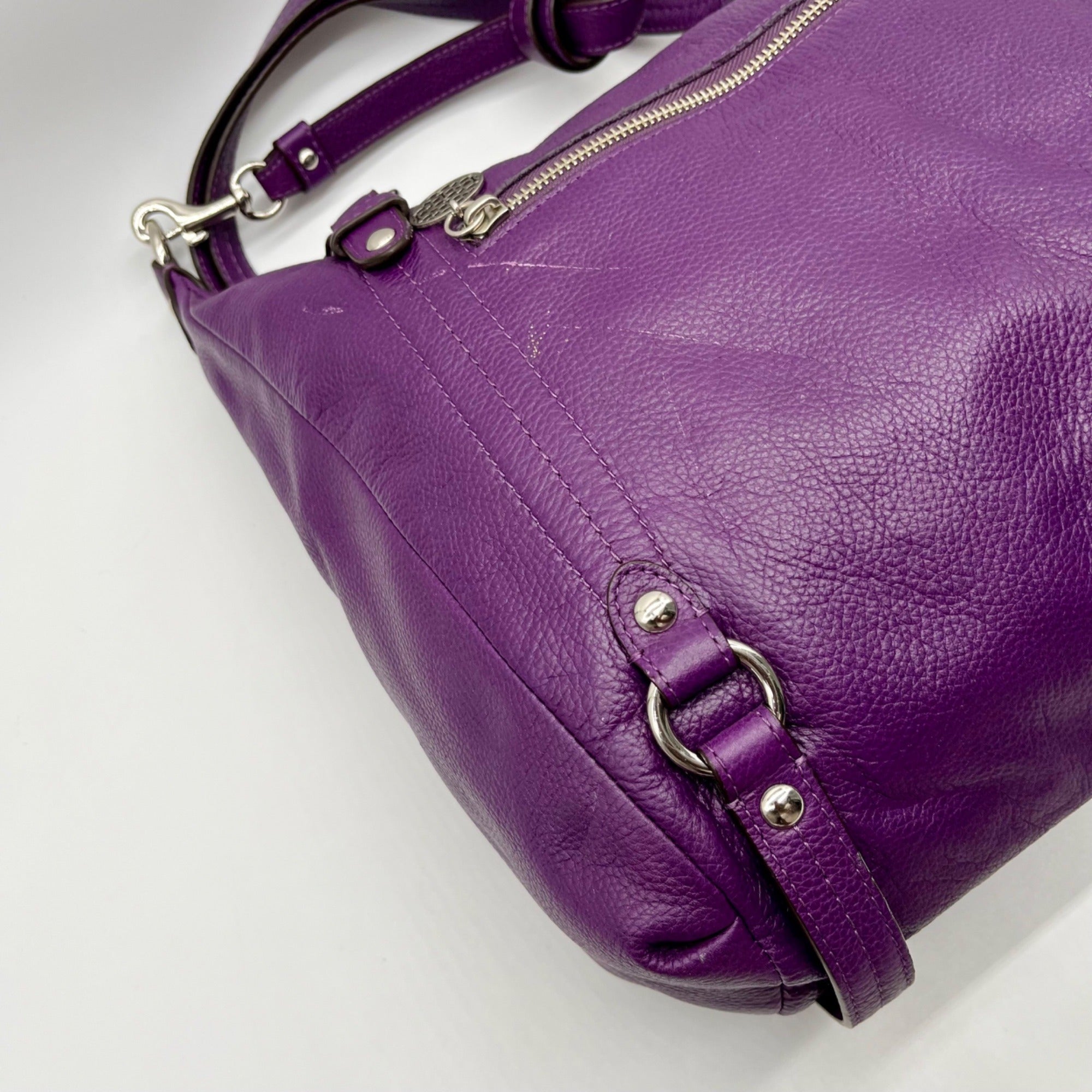 Coach Purple Alexandria Shoulder Bag F17566
