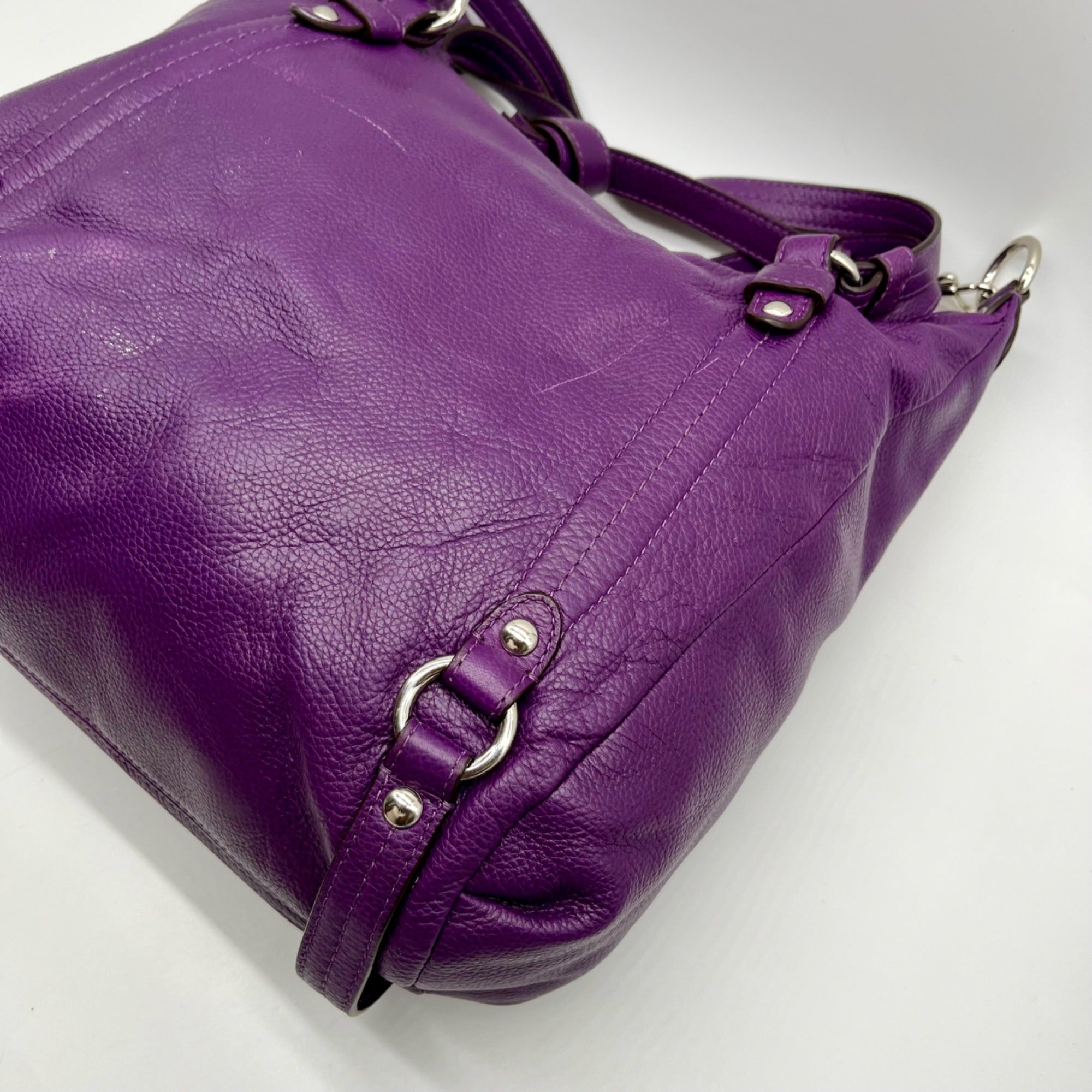 Coach Purple Alexandria Shoulder Bag F17566