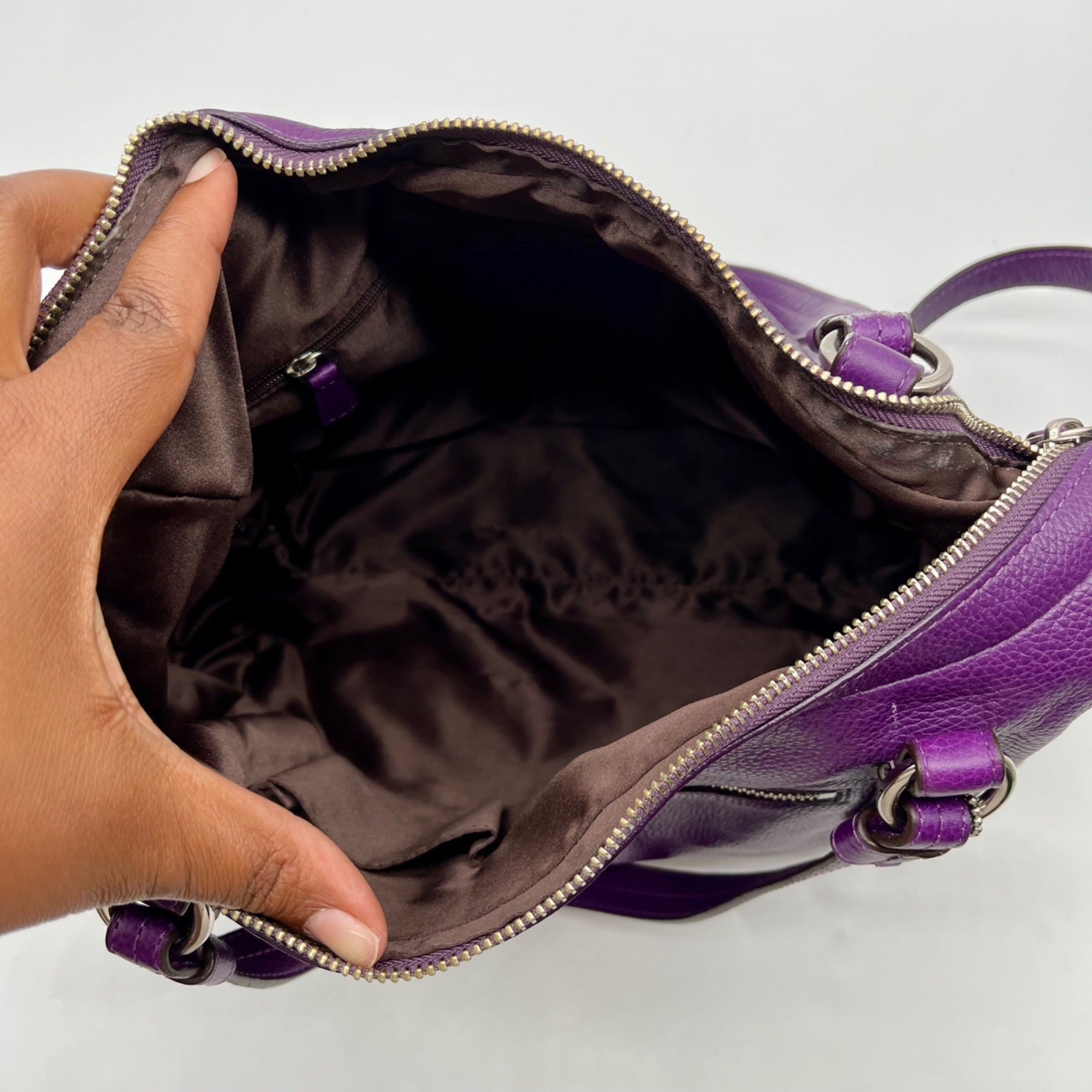 Coach Purple Alexandria Shoulder Bag F17566