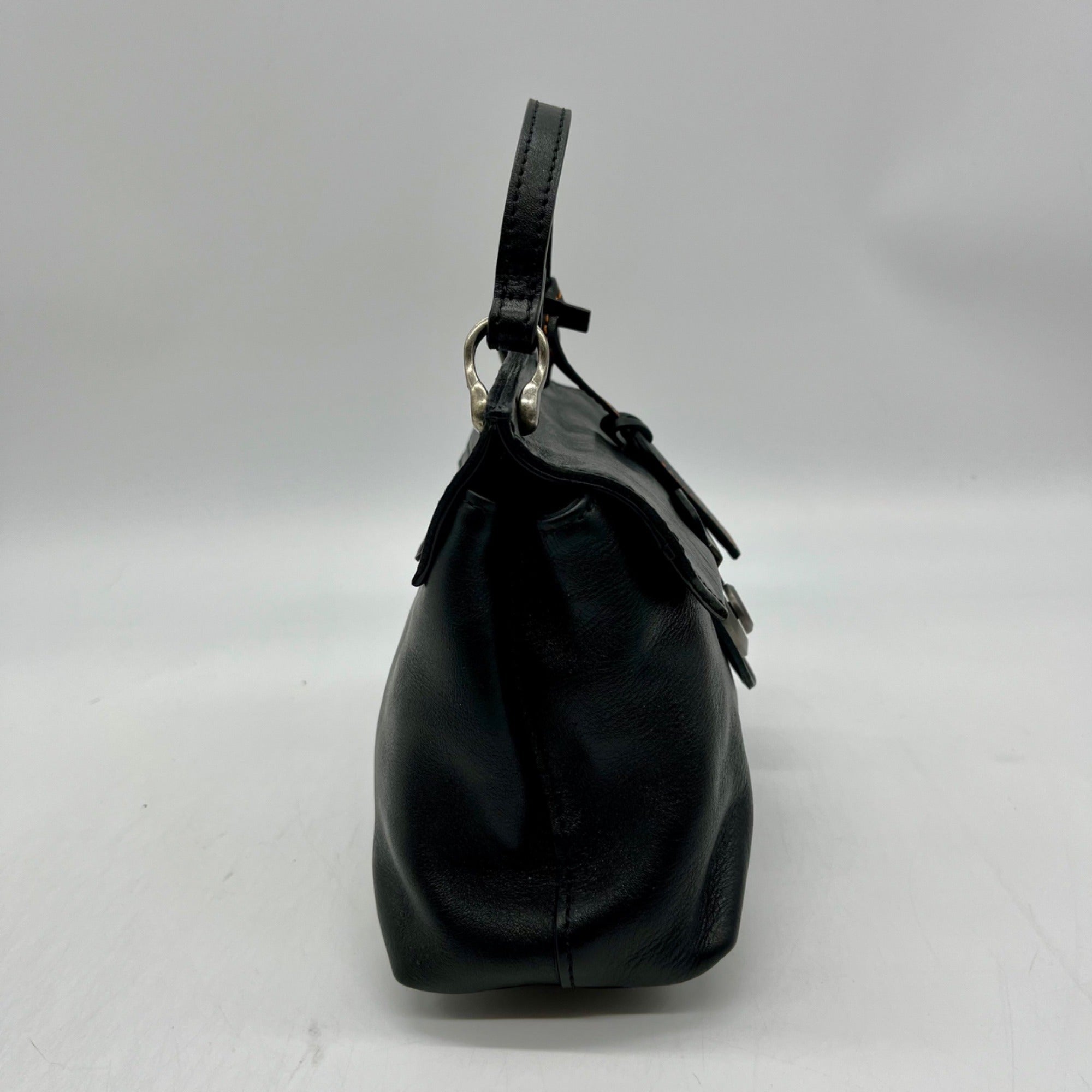 Old Trend Black Leather Crossbody Mini Bag