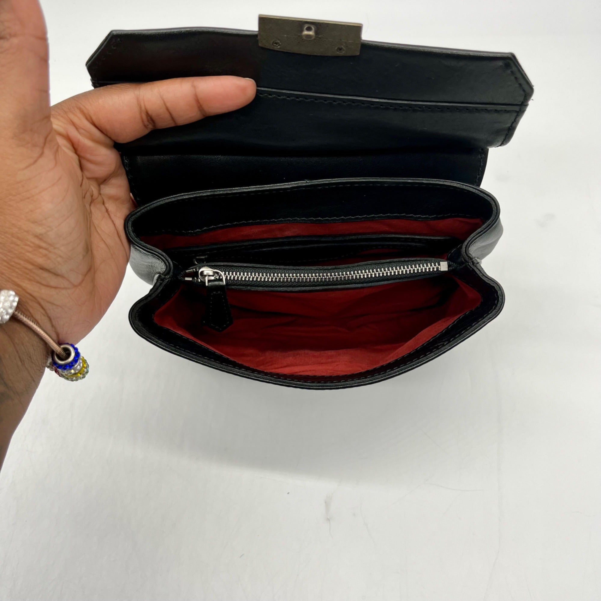 Old Trend Black Leather Crossbody Mini Bag