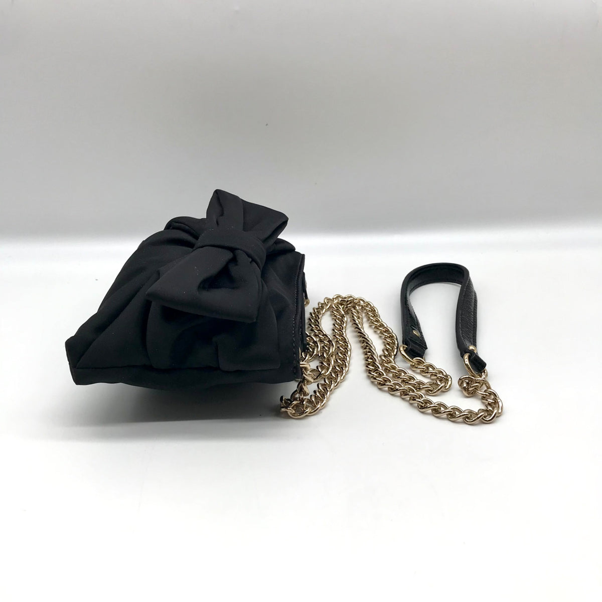 Kate Spade Black Nylon Bow Skipper Mini Crossbody Bag