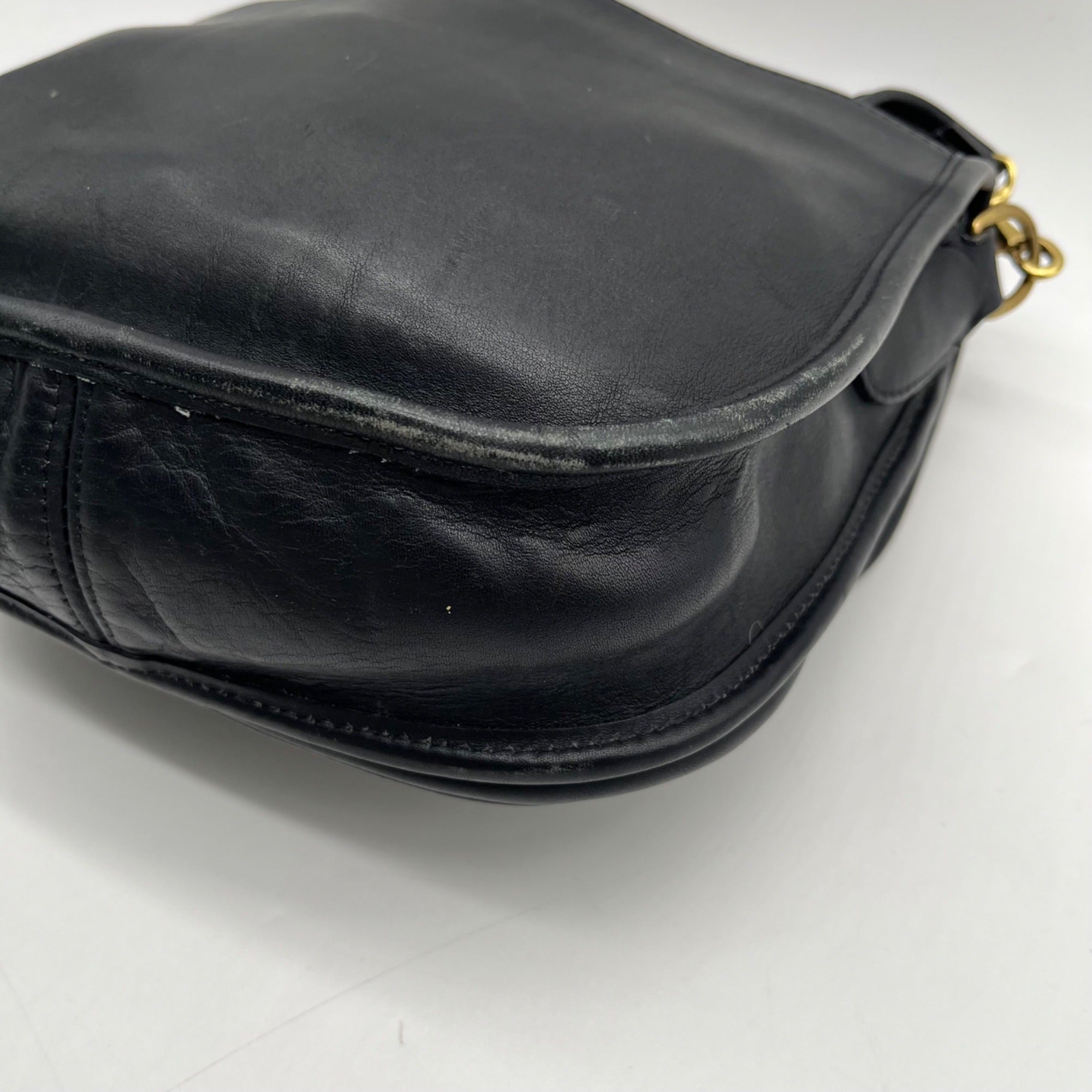Brown Leaf Leather Shoulder Bag