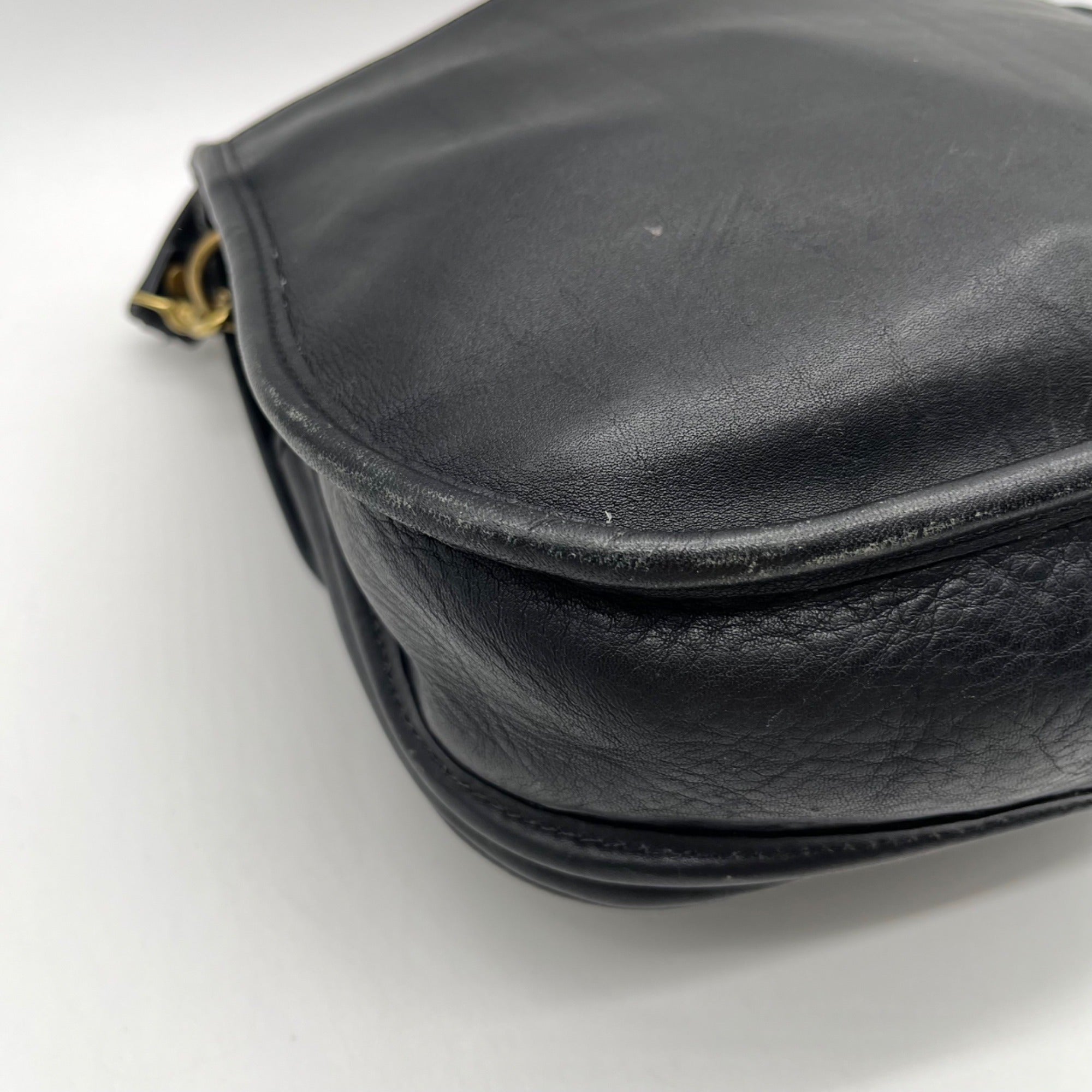Brown Leaf Leather Shoulder Bag