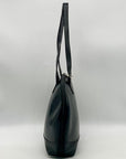 Furla Smooth Black Leather Bowler Bag