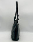 Furla Smooth Black Leather Bowler Bag