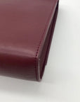 Badgley Mischka Burgundy Faux Leather Convertible Shoulder Bag