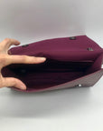 Badgley Mischka Burgundy Faux Leather Convertible Shoulder Bag