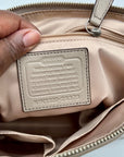 Coach Madison Beige Canvas Leopard Print Shoulder Bag 8373