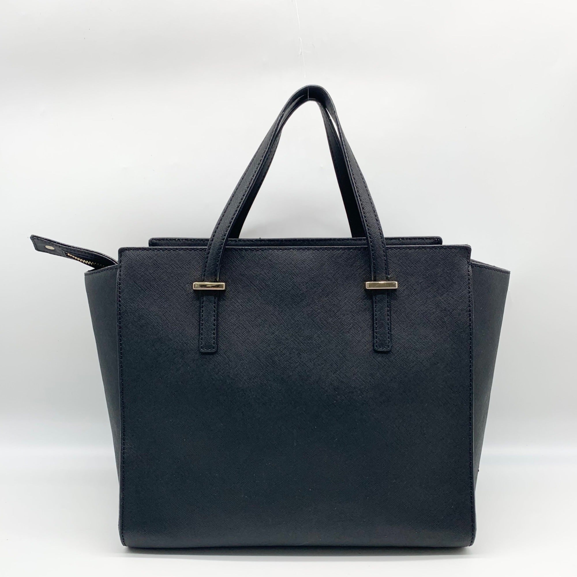 Kate Spade Black Saffiano Leather Large Cedar Street Hayden Satchel