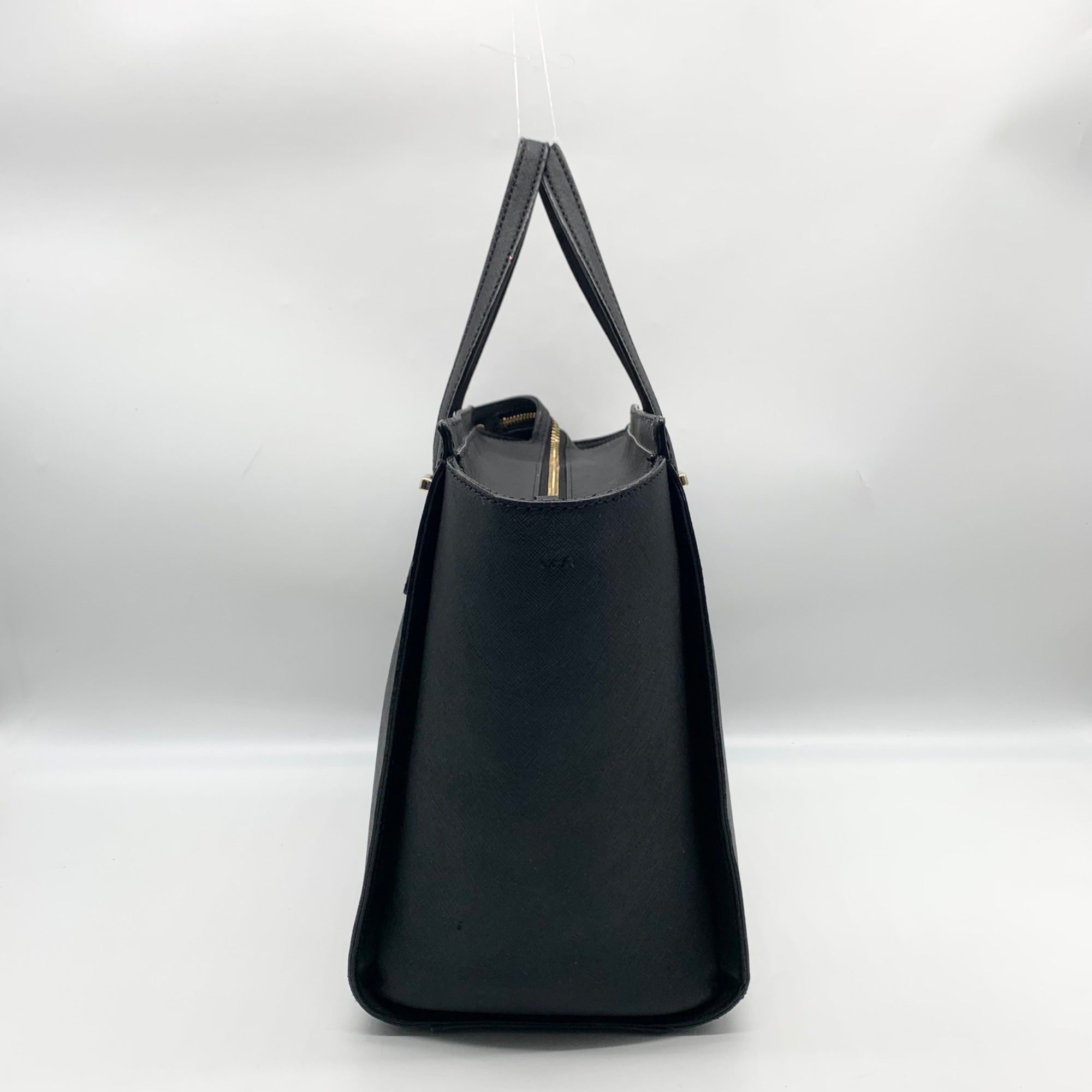 Kate Spade Black Saffiano Leather Large Cedar Street Hayden Satchel