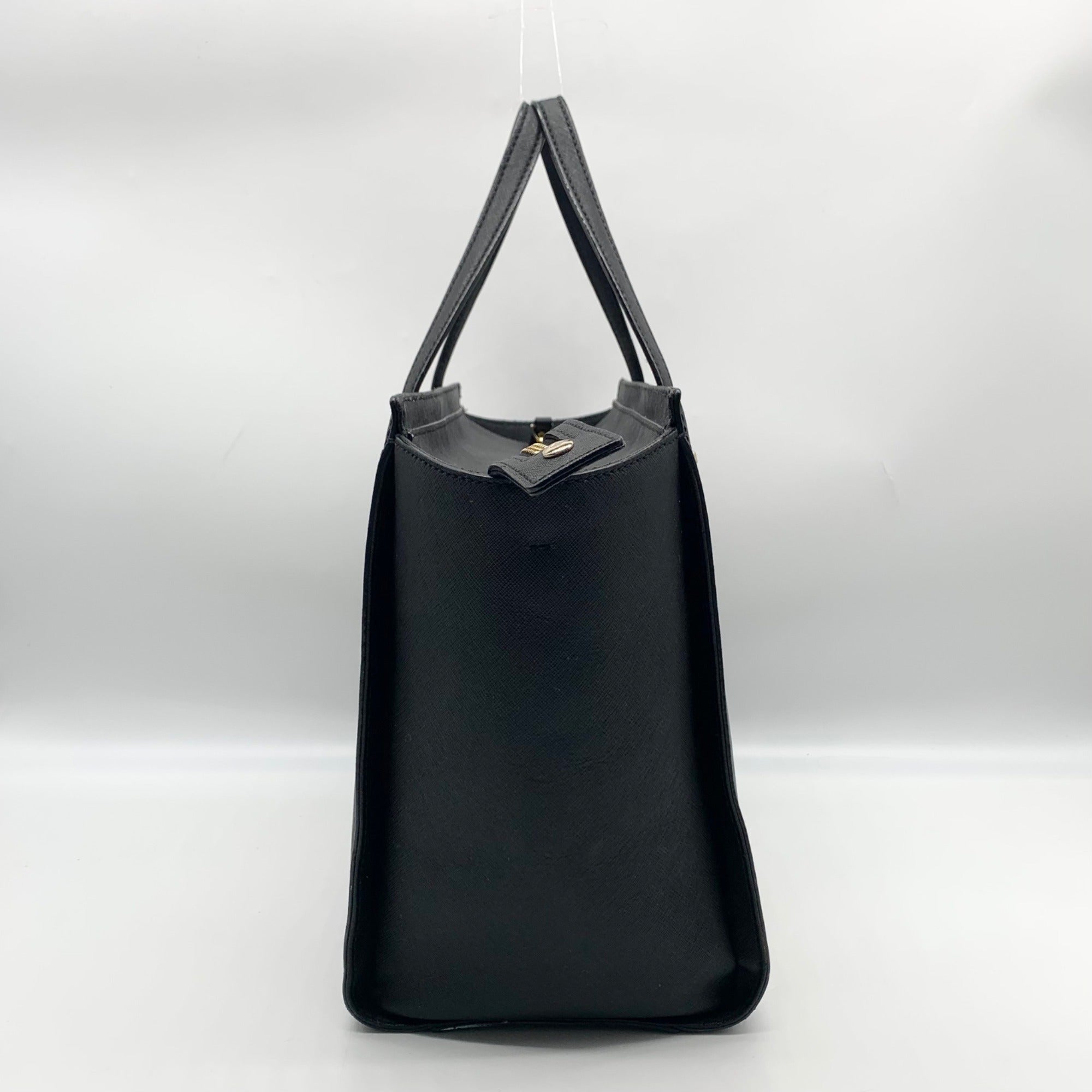 Kate Spade Black Saffiano Leather Large Cedar Street Hayden Satchel