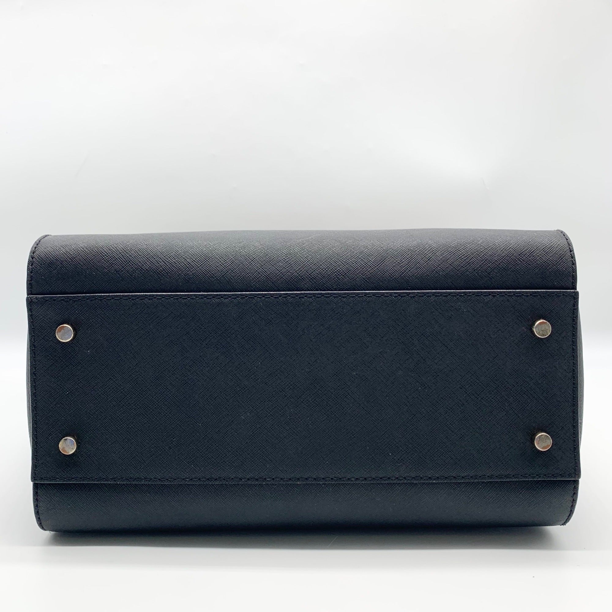 Kate Spade Black Saffiano Leather Large Cedar Street Hayden Satchel