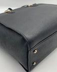 Kate Spade Black Saffiano Leather Large Cedar Street Hayden Satchel