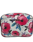 Guess White Floral Kamryn Crossbody Top Zip Bag