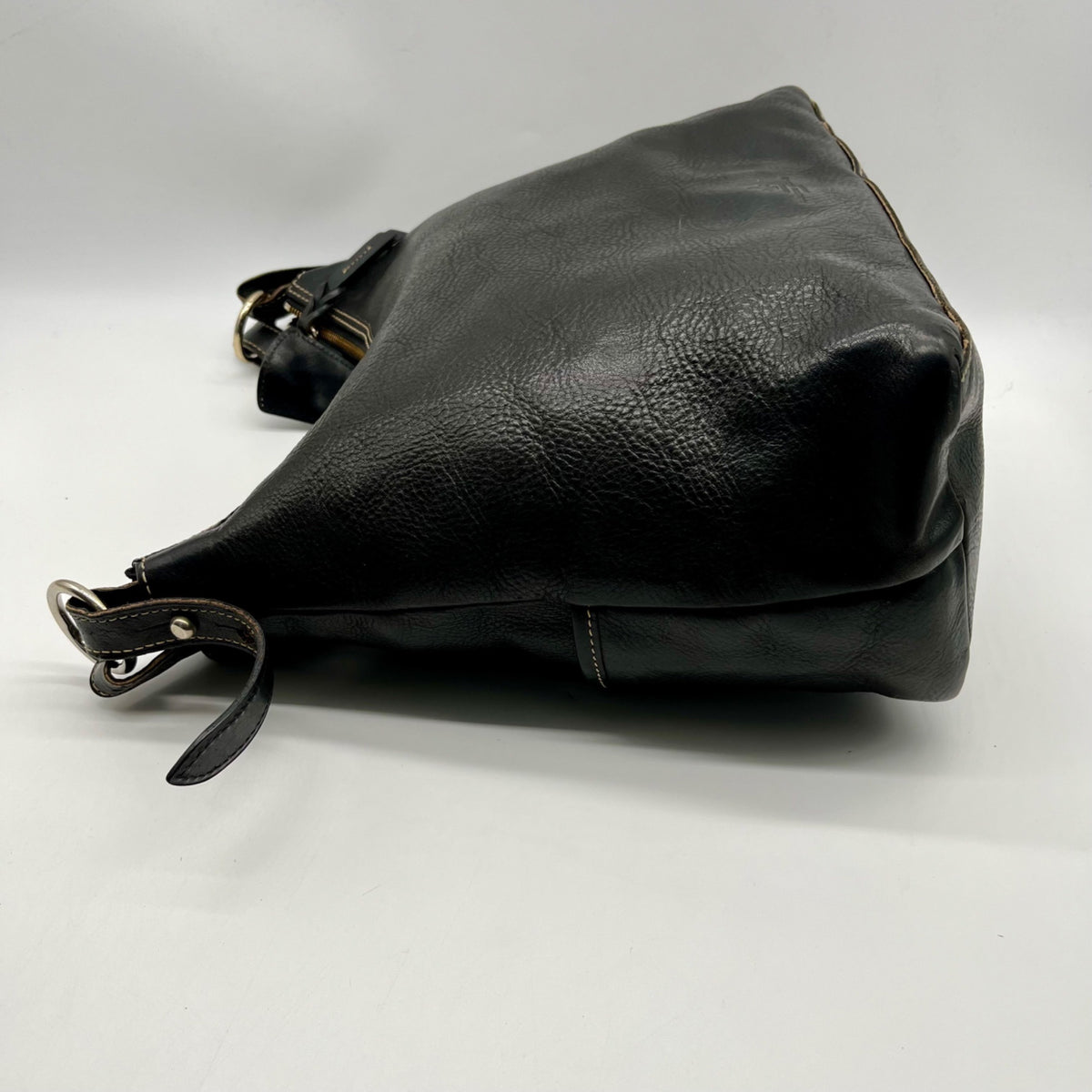 Dooney &amp; Bourke Black Florentine Leather Small Lucy Hobo Bag