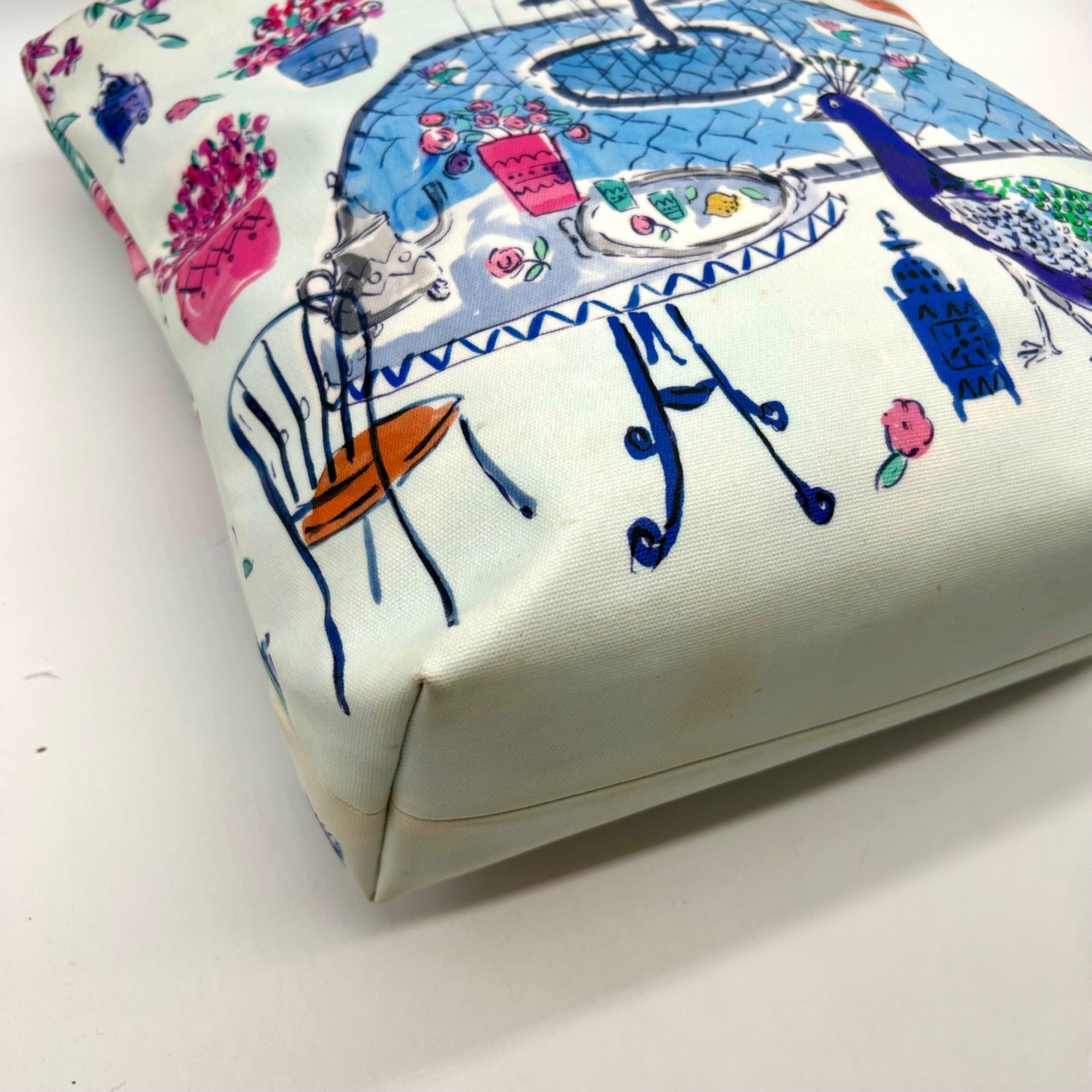 Kate Spade Full Plume Garden Blue Francis Tote Bag