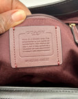 Coach Brown And Black Monogram Coated Canvas Kristy Shoulder Bag C6232