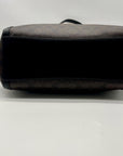 Coach Brown And Black Monogram Coated Canvas Kristy Shoulder Bag C6232