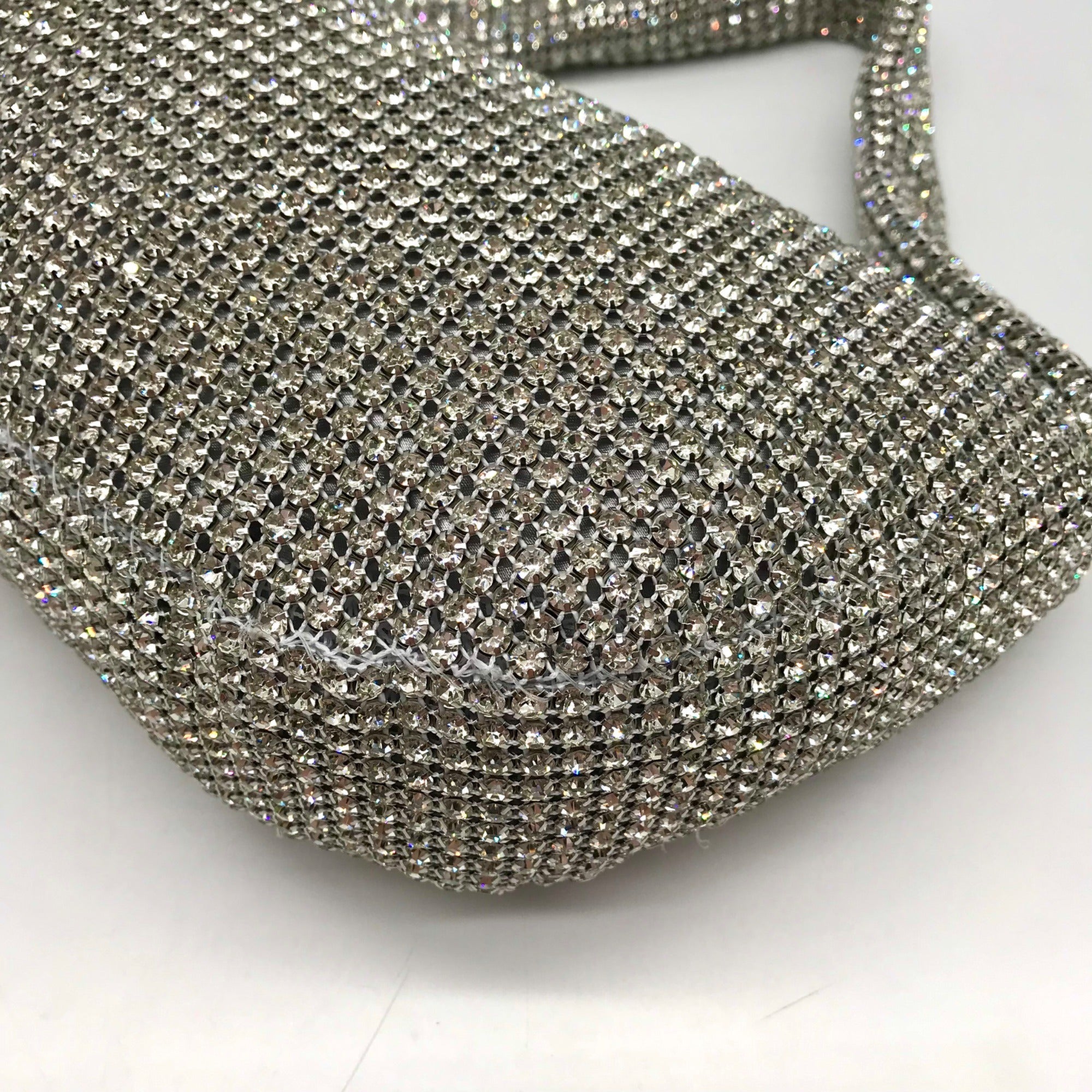 I.N.C. International Concepts Silver Small Diamond Mesh Hobo Bag
