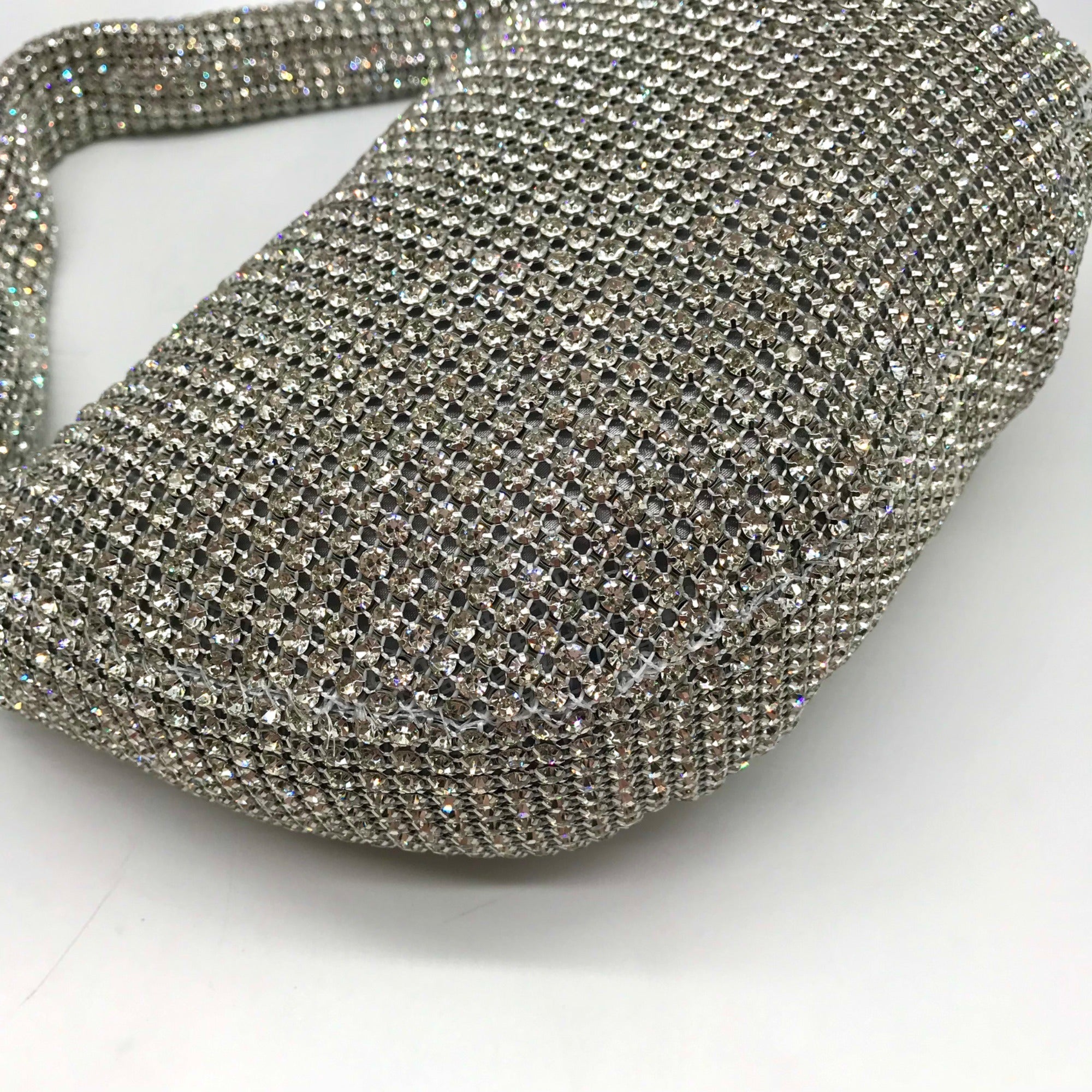 I.N.C. International Concepts Silver Small Diamond Mesh Hobo Bag