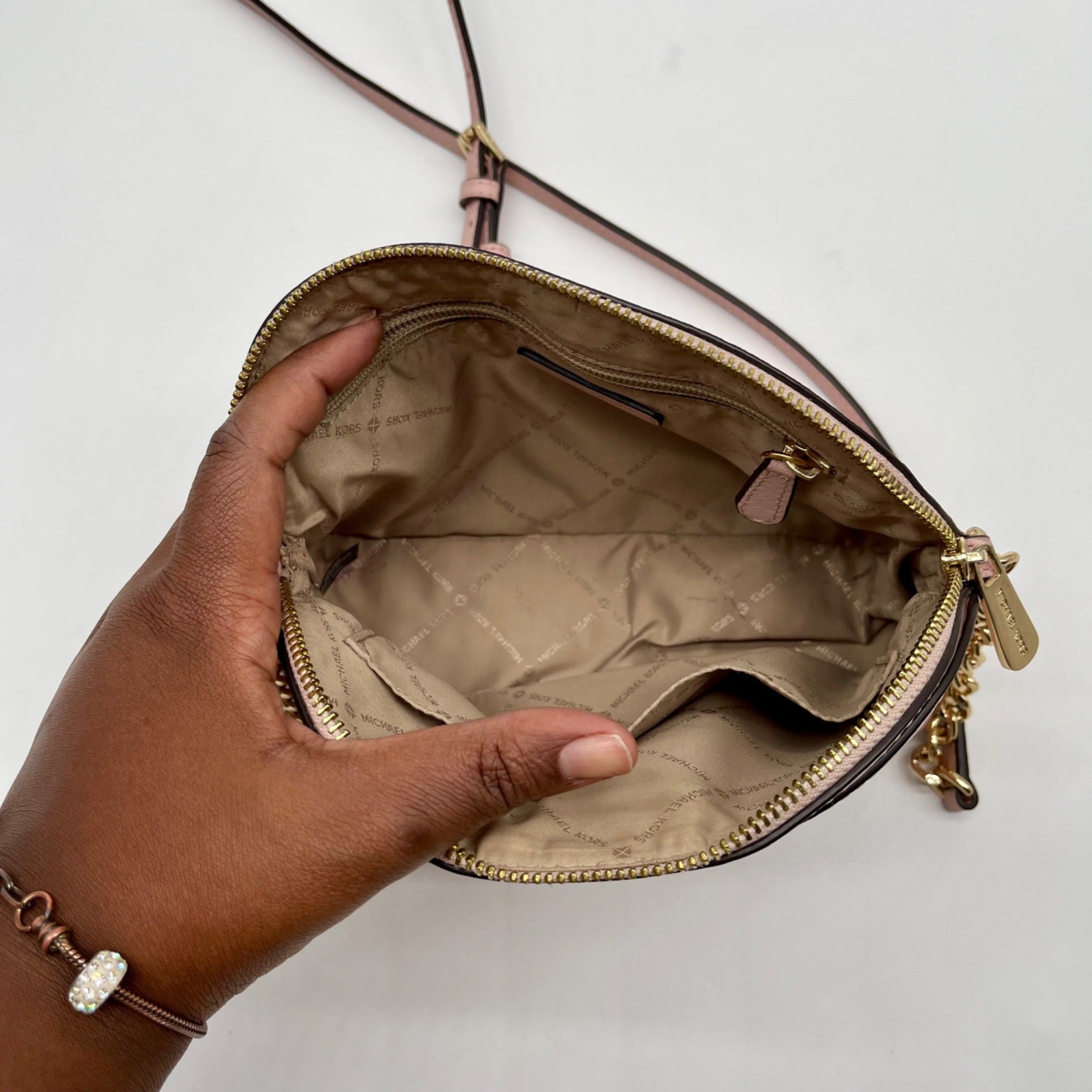 Kate Spade Pink Jet Set Travel Medium Dome Crossbody Bag