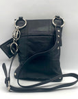 Bolzano Black Leather Envelope Crossbody