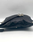 Bolzano Black Leather Envelope Crossbody