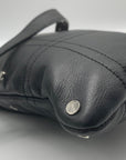 Bolzano Black Leather Envelope Crossbody