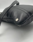 Bolzano Black Leather Envelope Crossbody