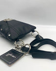 Bolzano Black Leather Envelope Crossbody