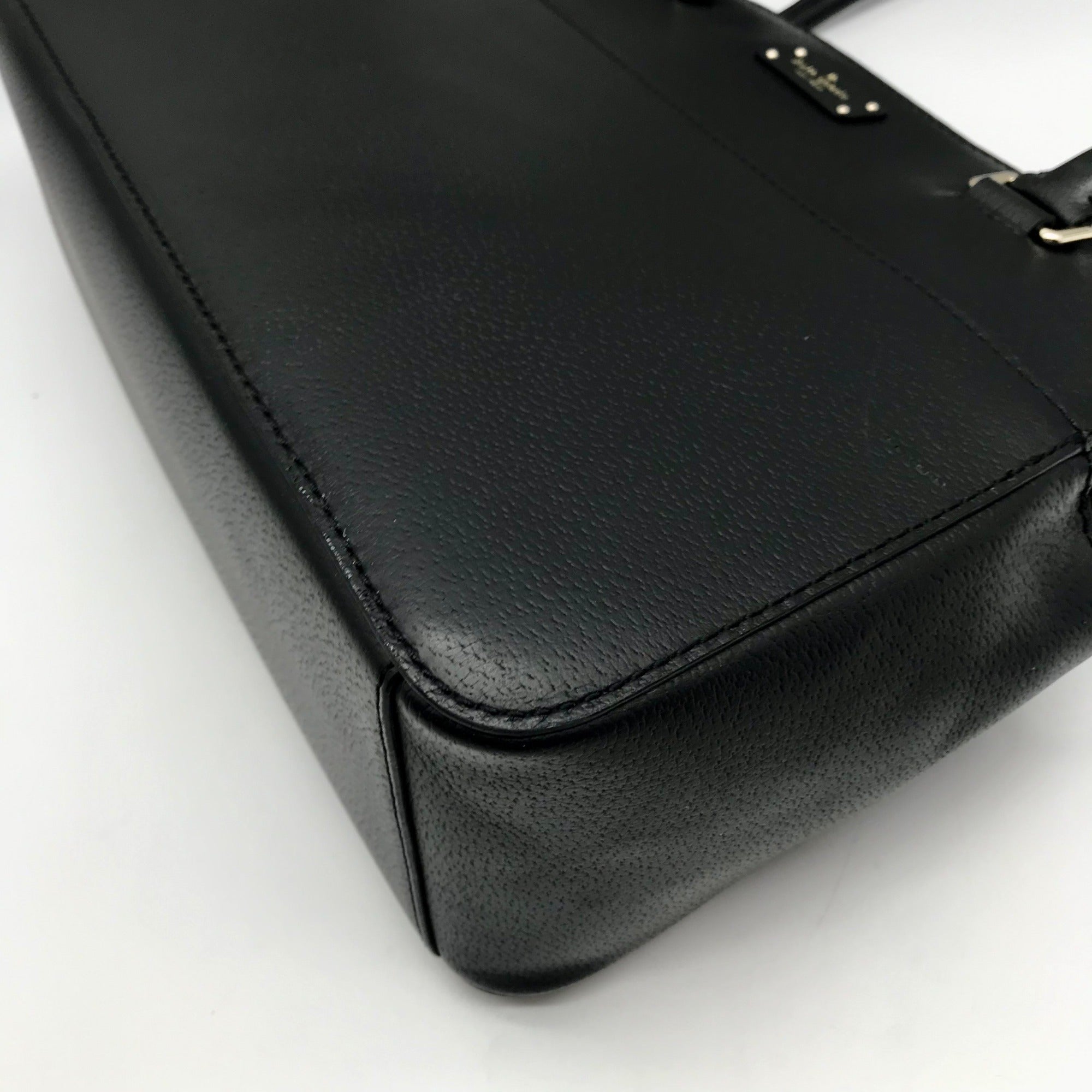 Kate Spade Black Leather Terrie Grove Street Tote Bag