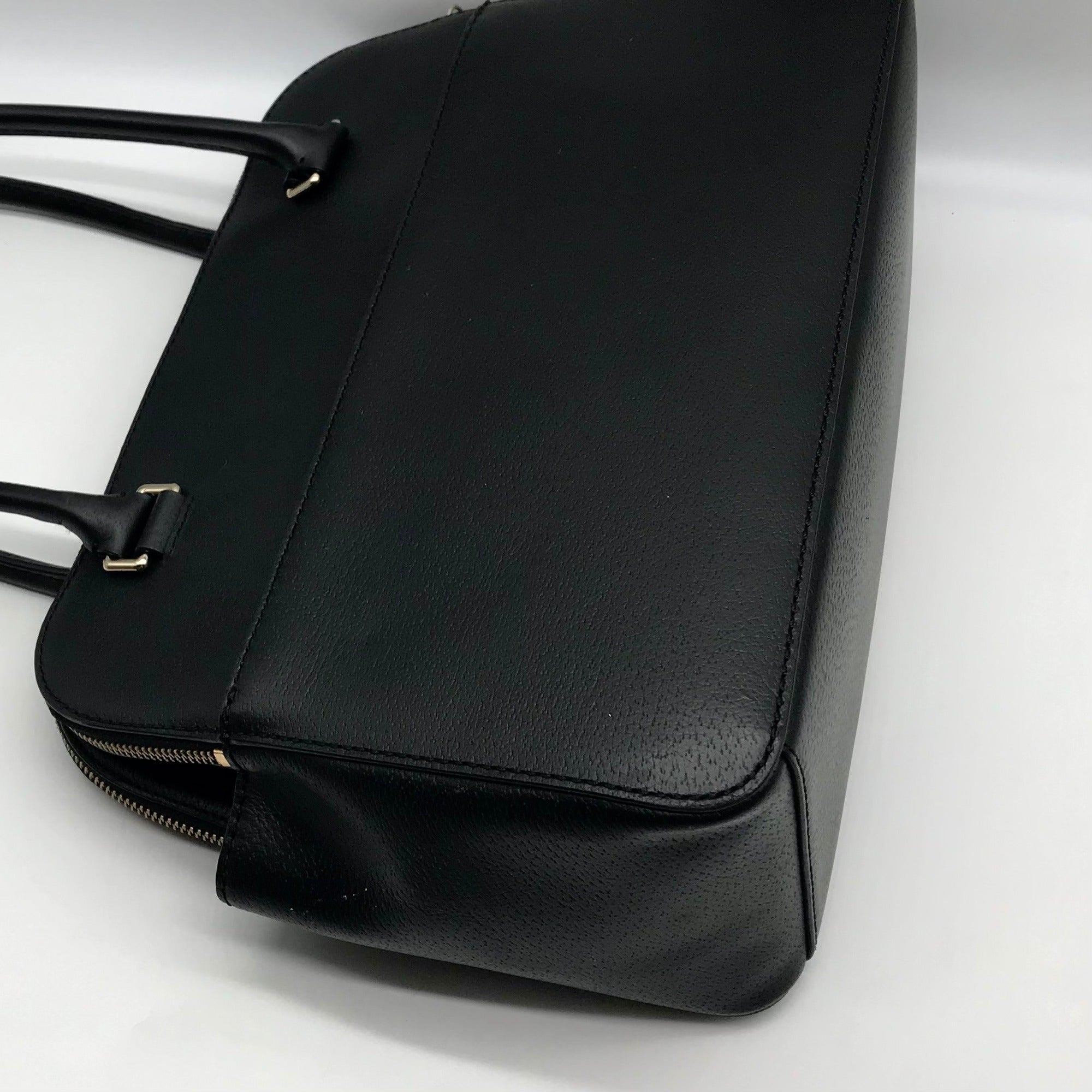 Kate Spade Black Leather Terrie Grove Street Tote Bag