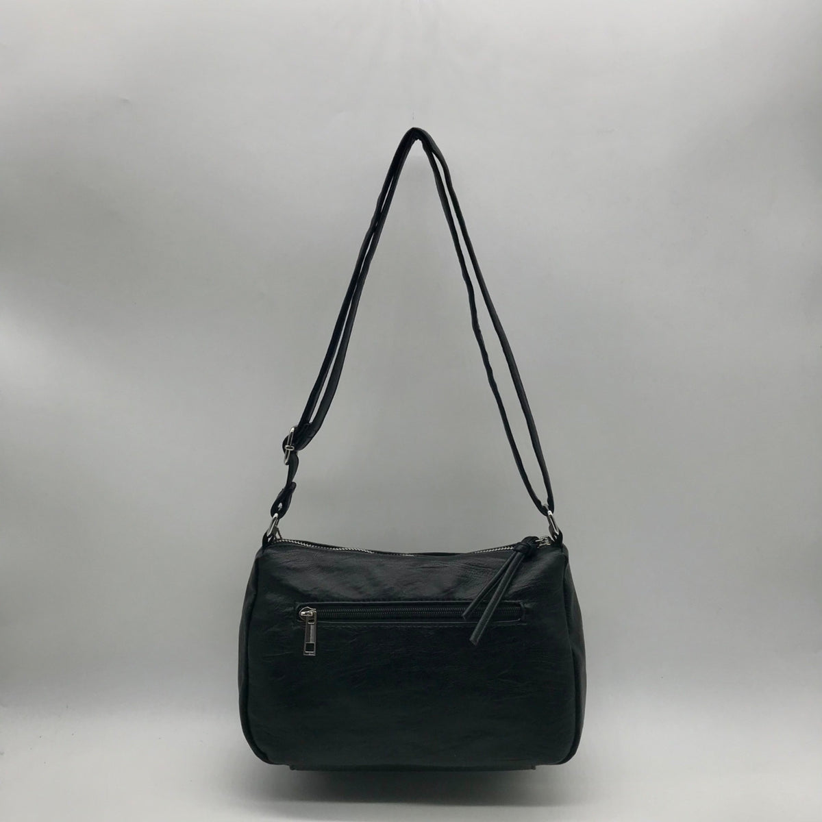 Sam Hadley Black Multi-Pocket Crossbody Bag