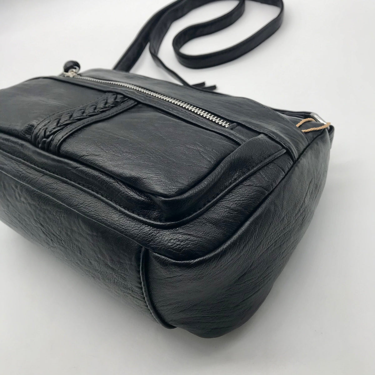 Sam Hadley Black Multi-Pocket Crossbody Bag