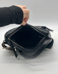 Sam Hadley Black Multi-Pocket Crossbody Bag
