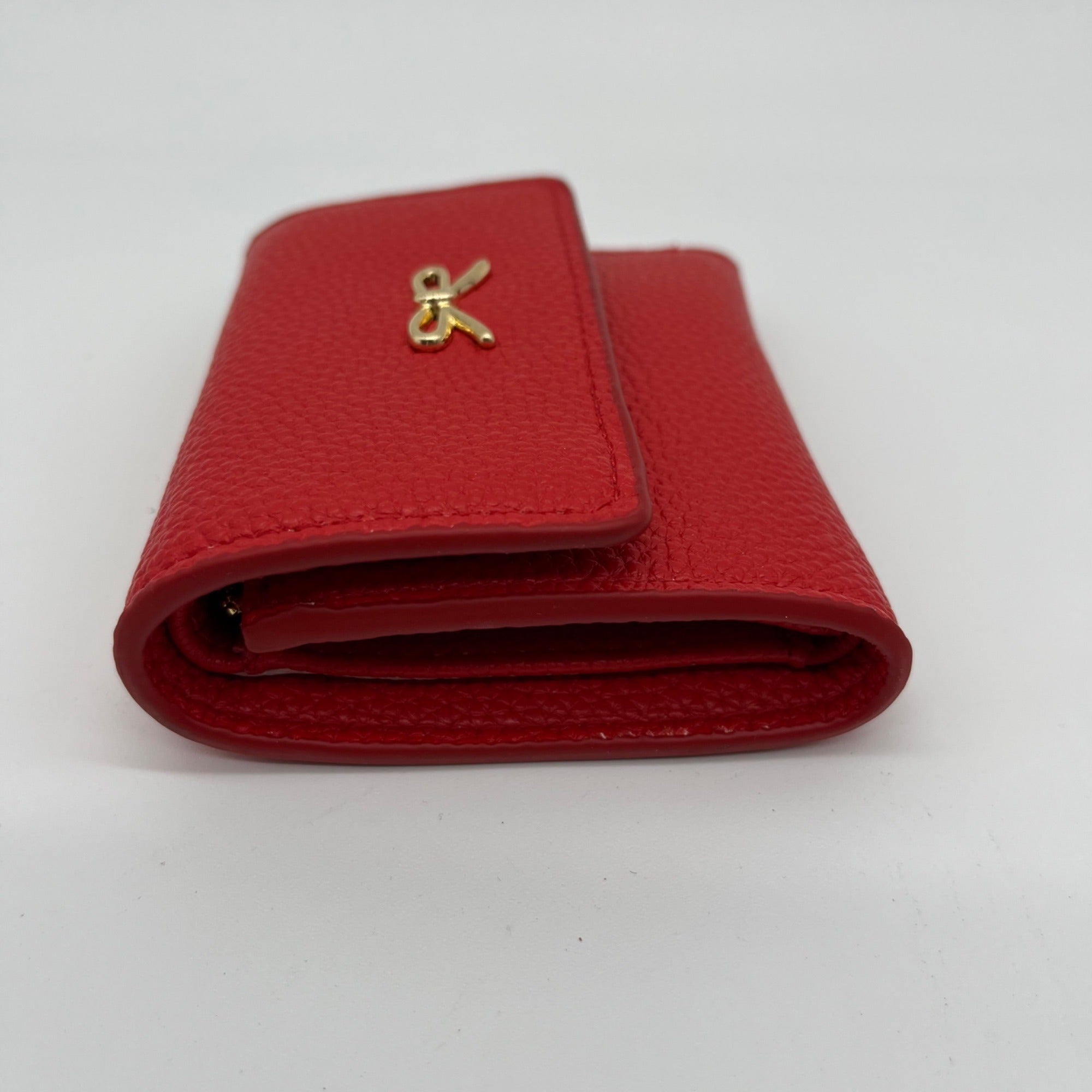On 34th Boxed Red Faux Leather Maddynn Wallet &amp; Heart Bag Charm