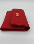 On 34th Boxed Red Faux Leather Maddynn Wallet & Heart Bag Charm