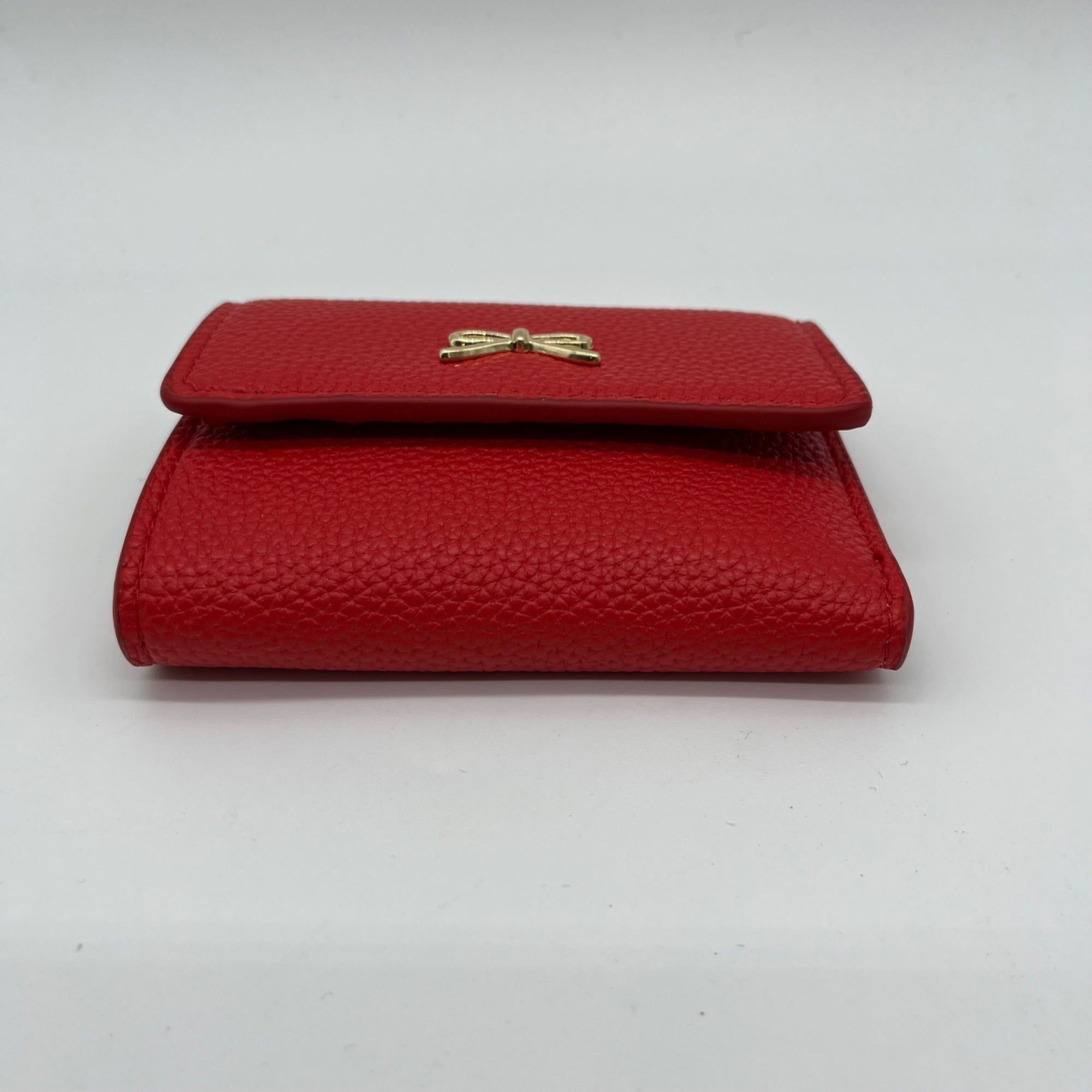 On 34th Boxed Red Faux Leather Maddynn Wallet &amp; Heart Bag Charm
