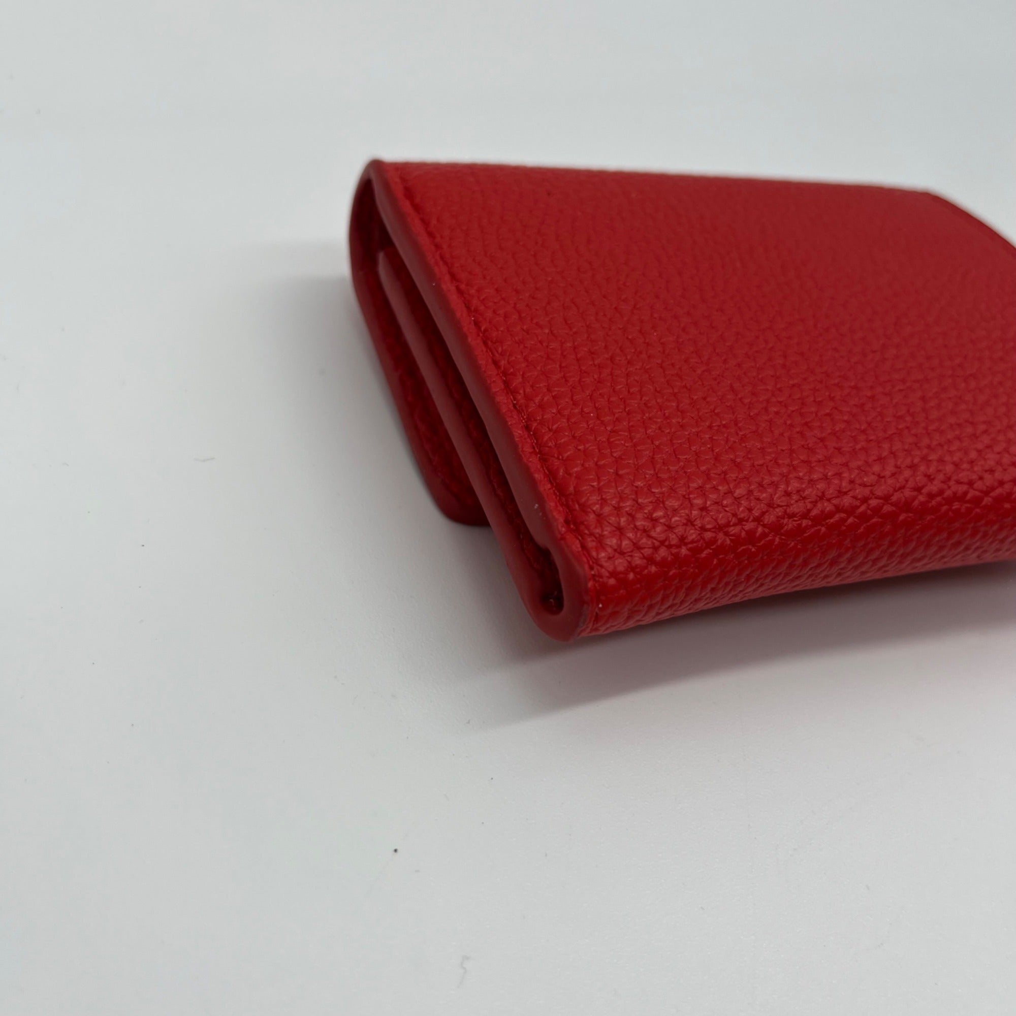 On 34th Boxed Red Faux Leather Maddynn Wallet &amp; Heart Bag Charm
