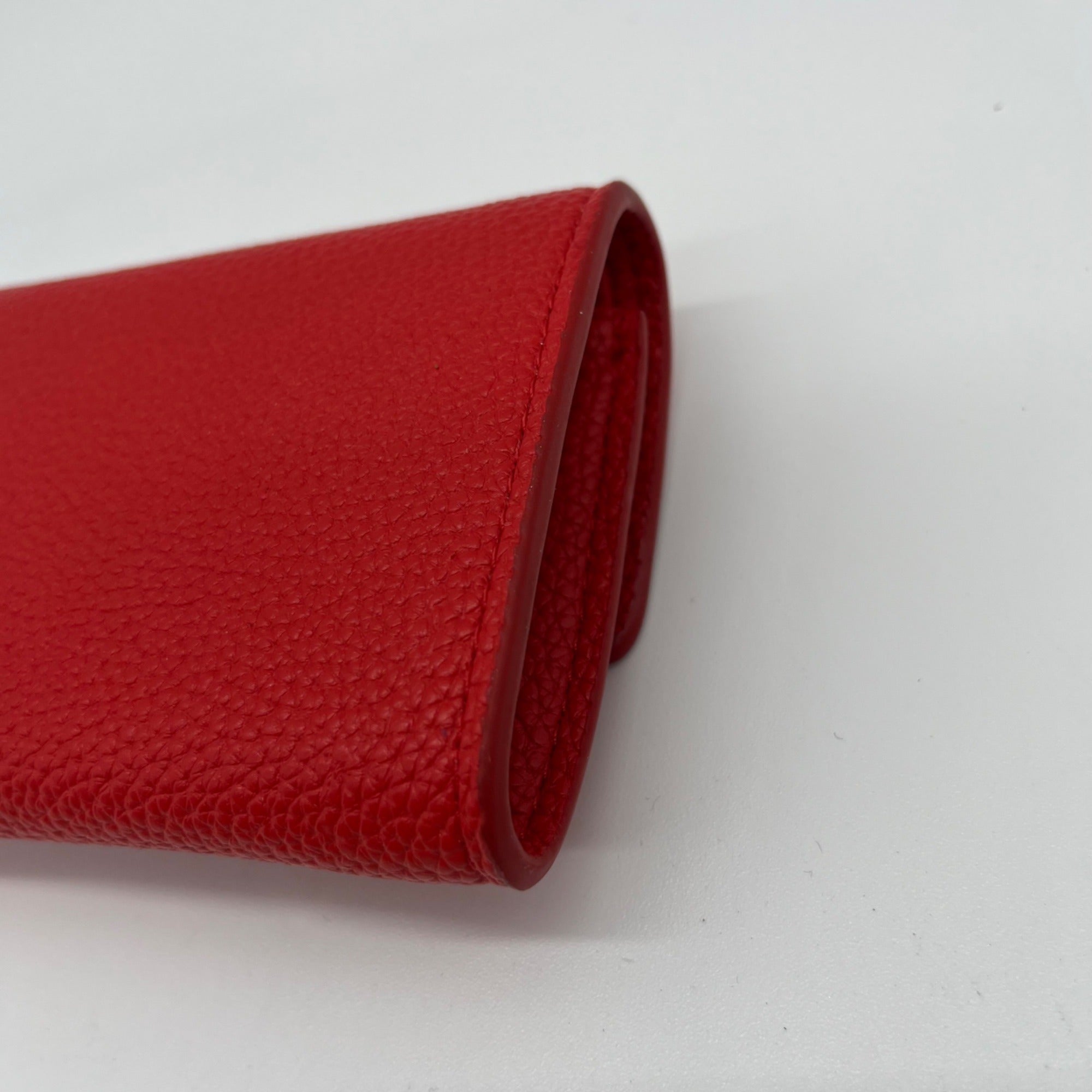 On 34th Boxed Red Faux Leather Maddynn Wallet &amp; Heart Bag Charm