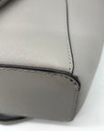Michael Kors Grey Charlotte Large Saffiano Leather Top-Zip Tote Bag