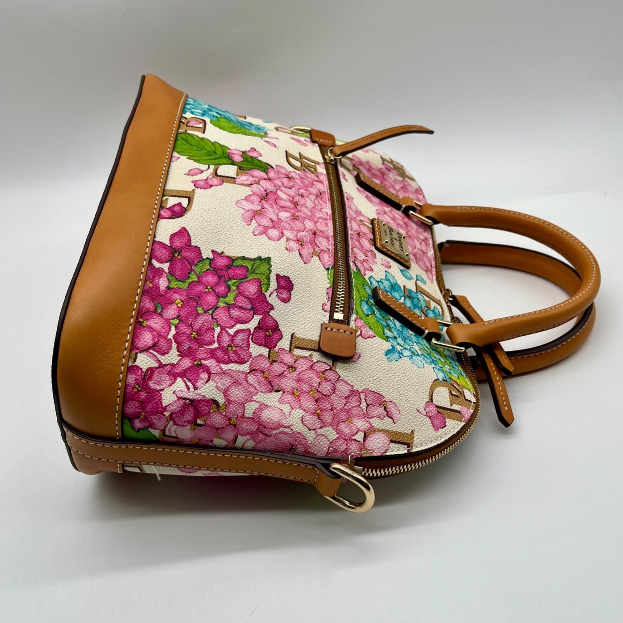 Dooney &amp; Bourke Hydrangea Monogram Domed Satchel
