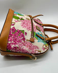 Dooney & Bourke Hydrangea Monogram Domed Satchel