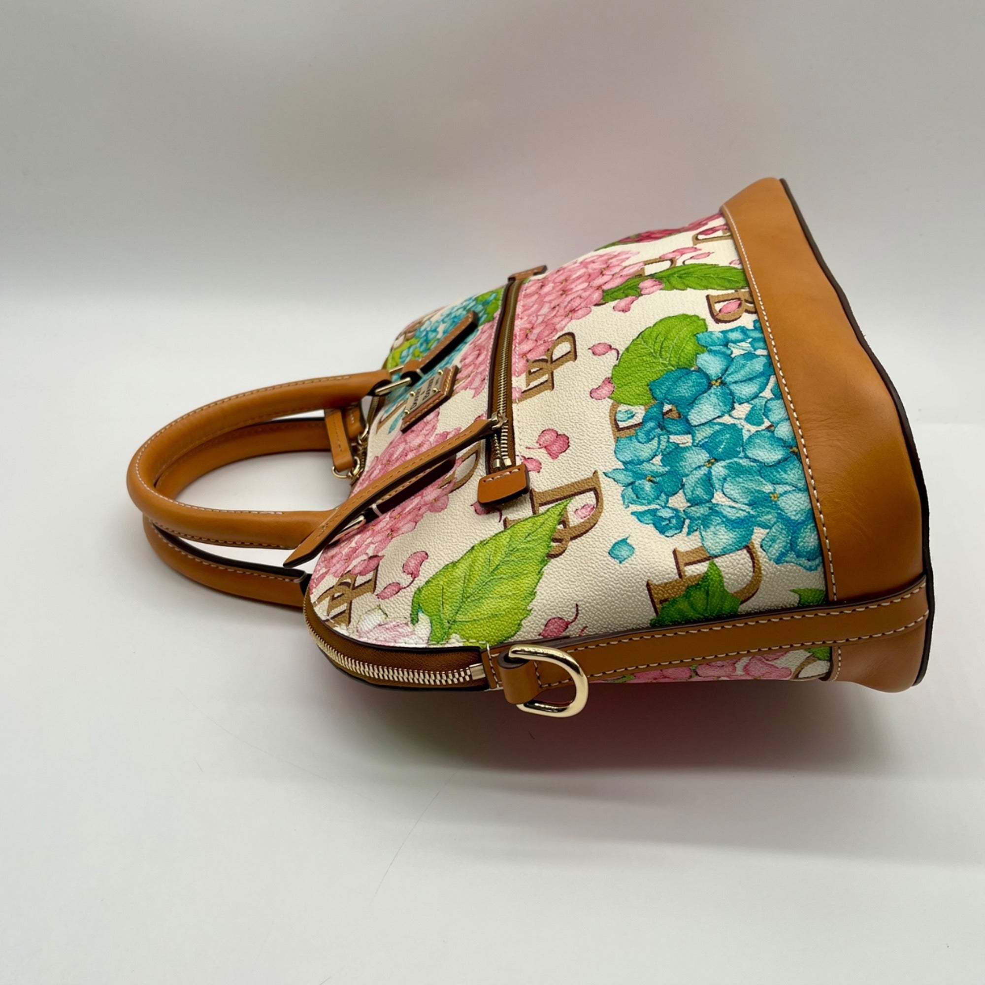 Dooney &amp; Bourke Hydrangea Monogram Domed Satchel